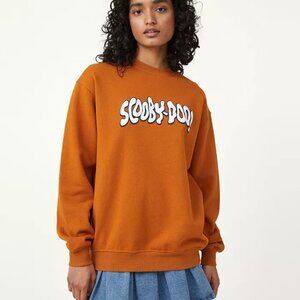 Plus SizeUnisex  Cotton On Orange Crewneck Sweater Cozy Street Style. Scooby Doo